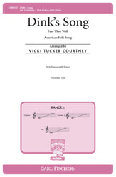 Dink's Song SSA choral sheet music cover